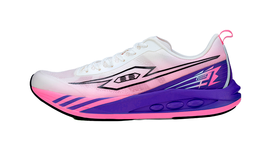 Tansher Casual Training - White Pink Purple Sprinting Running Shoes for Unisex 