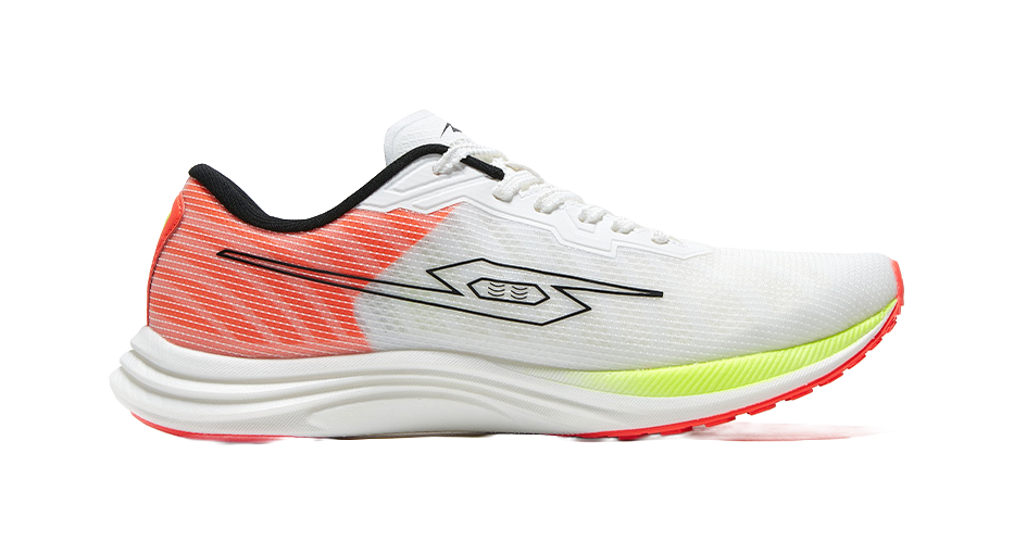 Tansher Cheetah 1.0 - White Red Sprinting Running Shoes for Unisex 