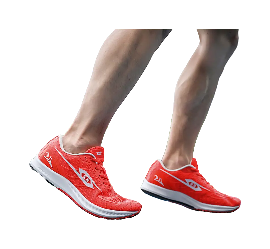 Tansher Dark Horse 1.0 - Red Sprinting Running Shoes for Unisex 