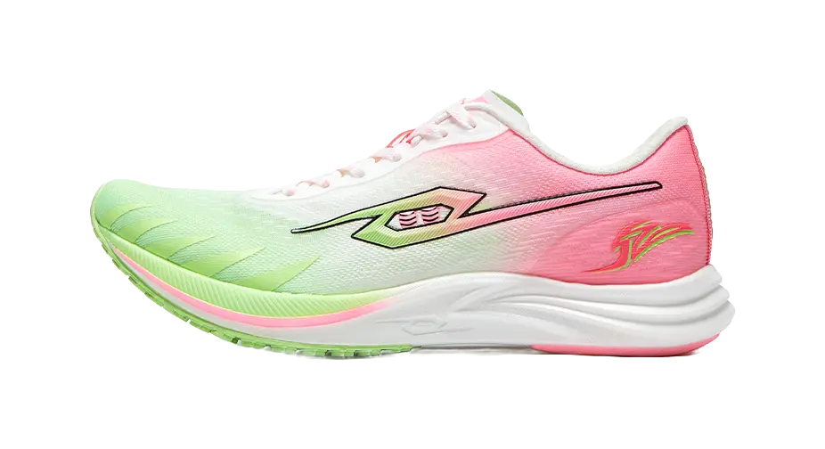 Tansher Dark Horse 2.0 - Pink Green Carbon Plate Sprinting Running Shoes for Unisex 