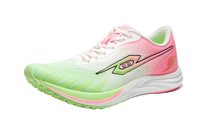 Tansher Dark Horse 2.0 - Pink Green Carbon Plate Sprinting Running Shoes for Unisex 