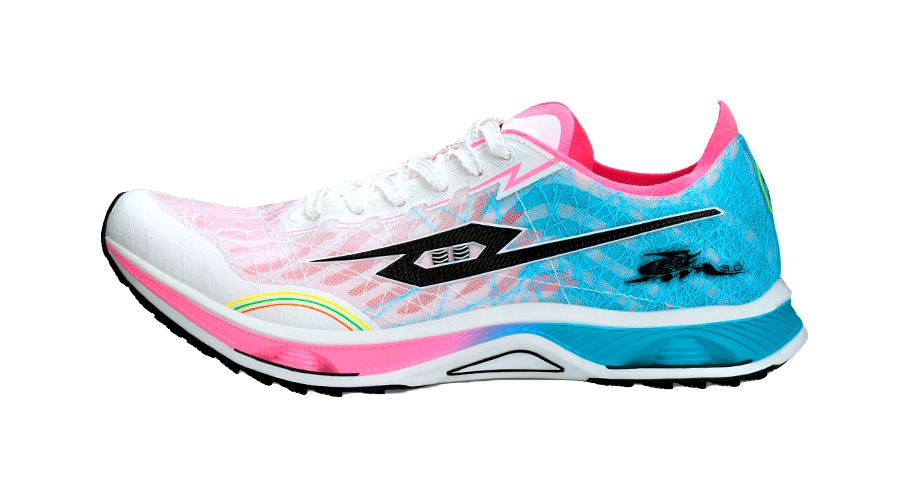 Tansher Dark Horse 3.0 - Pink Blue Sprinting Running Shoes for Unisex 
