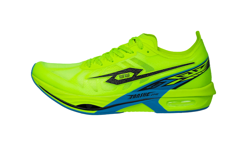 Tansher Dark Horse 4.0 - Neon Green Blue Sprinting Running Shoes for Unisex 