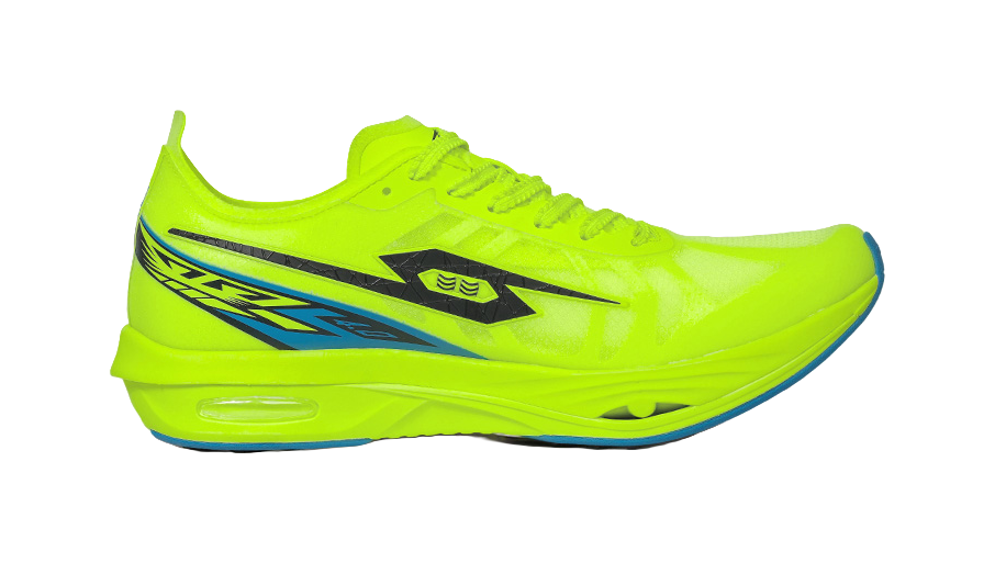 Tansher Dark Horse 4.0 - Neon Green Blue Sprinting Running Shoes for Unisex 