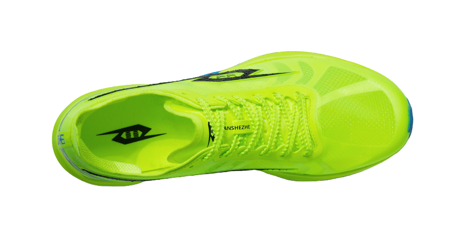 Tansher Dark Horse 4.0 - Neon Green Blue Sprinting Running Shoes for Unisex 