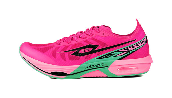 Tansher Dark Horse 4.0 - Pink and Green Sprinting Running Shoes for Unisex 
