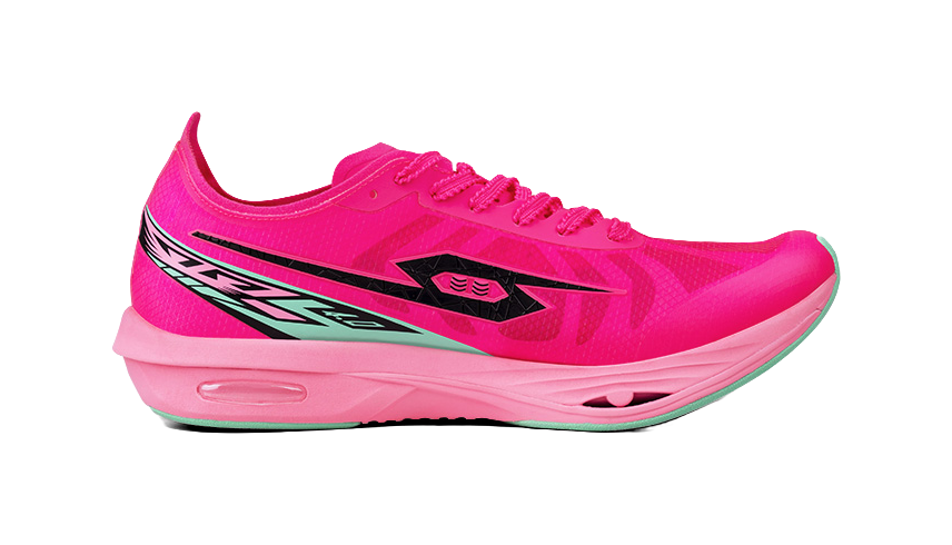 Tansher Dark Horse 4.0 - Pink and Green Sprinting Running Shoes for Unisex 