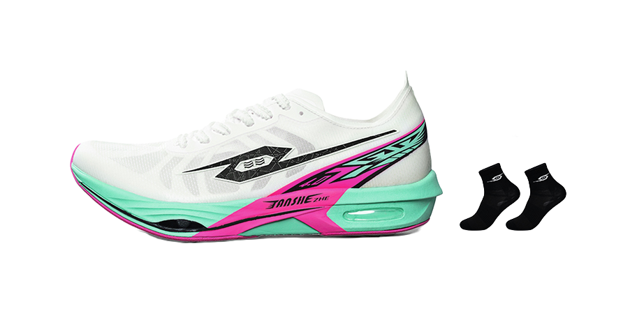 Tansher Dark Horse 4.0 - White Sprinting Running Shoes for Unisex 