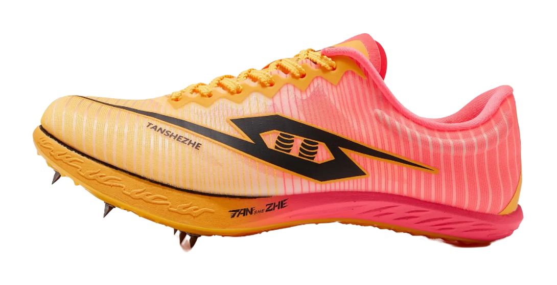 Tansher Fire Kirin Wind God Spikes - Orange Sprinting Spikes for Men 