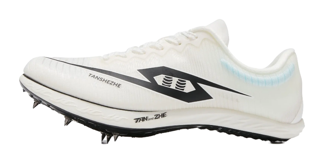 Tansher Fire Kirin Wind God Spikes - White Sprinting Spikes for Men 