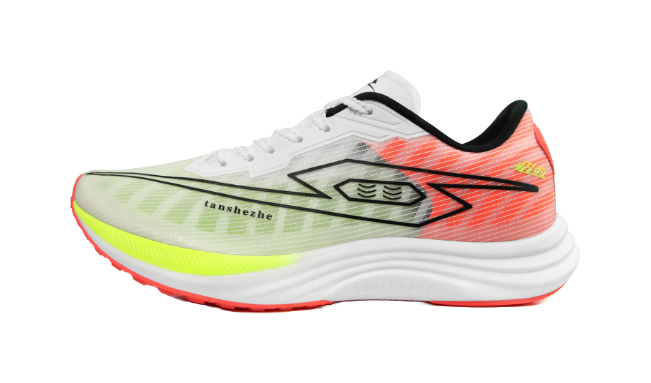 Tansher Leopard 1.0 - White Red Sprinting Running Shoes for Unisex 