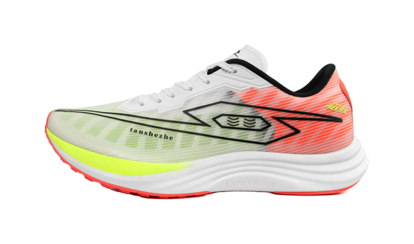 Tansher Leopard 1.0 - White Red Sprinting Running Shoes for Unisex 