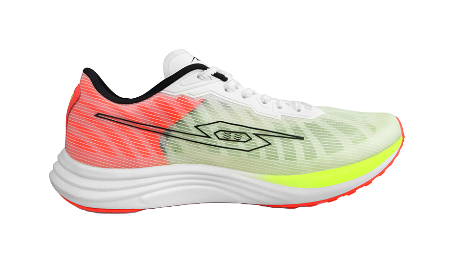 Tansher Leopard 1.0 - White Red Sprinting Running Shoes for Unisex 