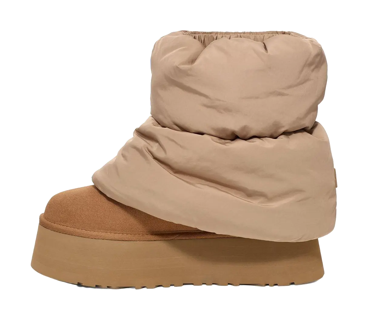 UGG Classic Mini Dipper Puffer Boot Amphora Chestnut Womens  vjsneaker.com