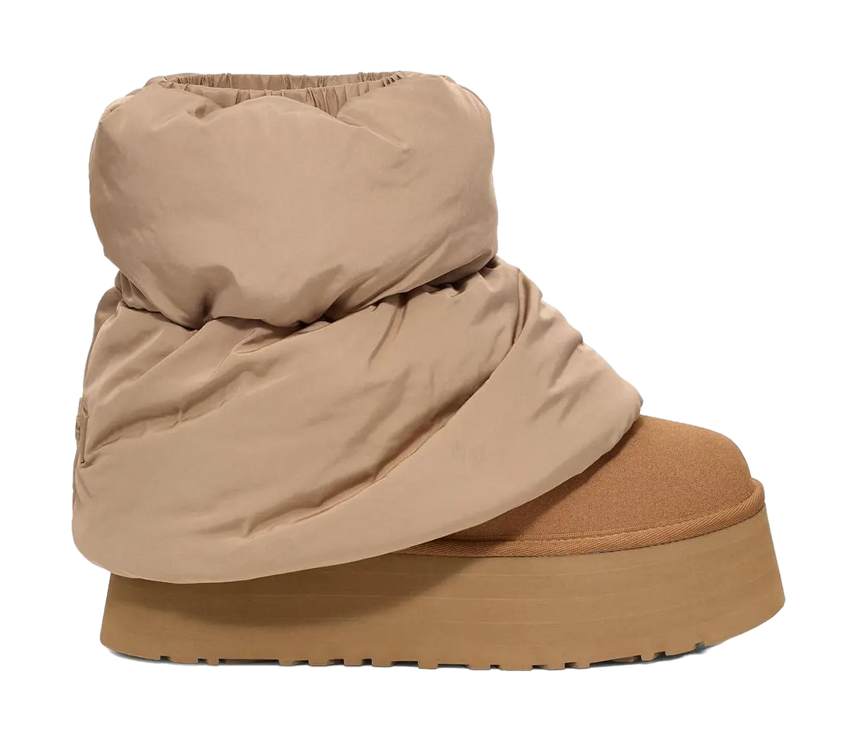 UGG Classic Mini Dipper Puffer Boot Amphora Chestnut Womens  vjsneaker.com