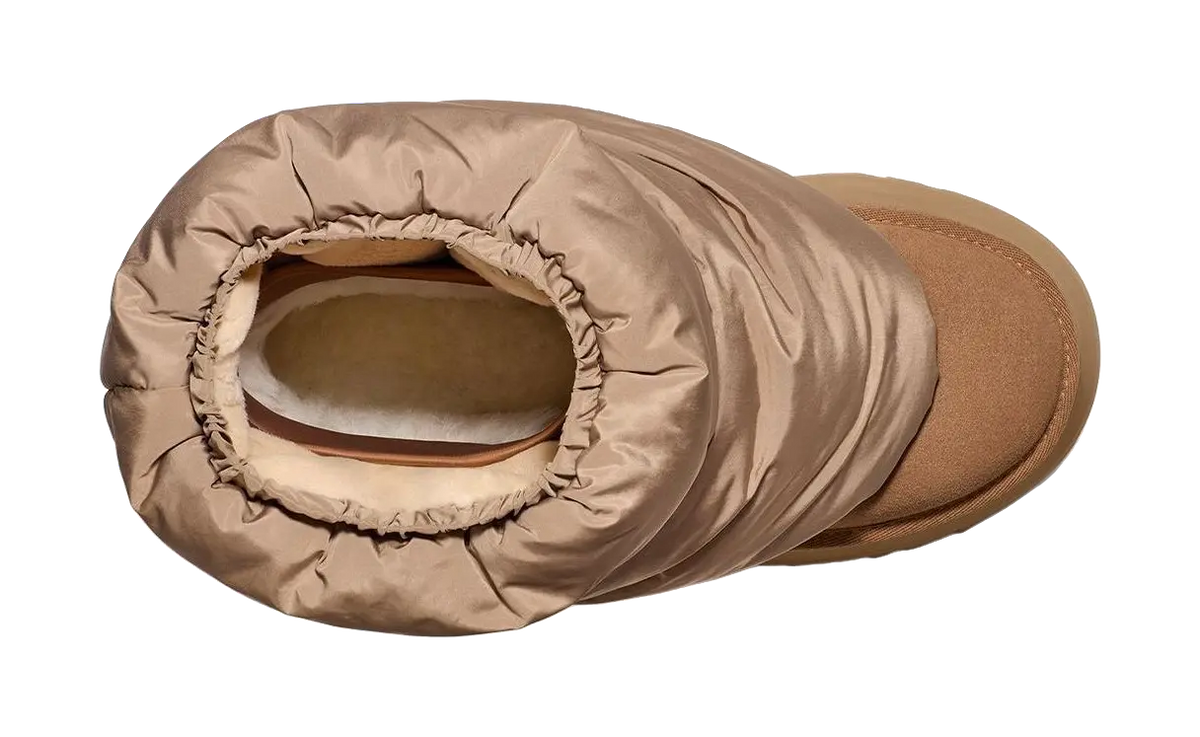 UGG Classic Mini Dipper Puffer Boot Amphora Chestnut Womens  vjsneaker.com