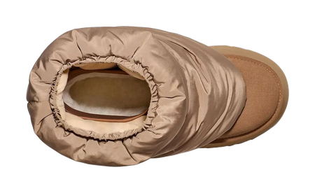 UGG Classic Mini Dipper Puffer Boot Amphora Chestnut Womens  vjsneaker.com