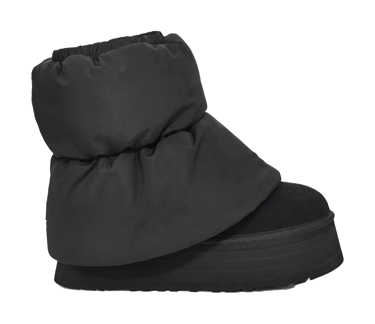 UGG Classic Mini Dipper Puffer Boot Black Womens  vjsneaker.com