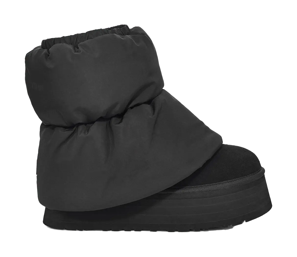 UGG Classic Mini Dipper Puffer Boot Black Womens  vjsneaker.com