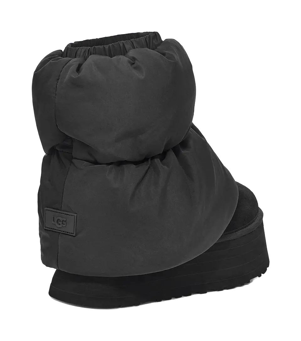 UGG Classic Mini Dipper Puffer Boot Black Womens  vjsneaker.com