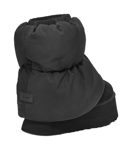 UGG Classic Mini Dipper Puffer Boot Black Womens  vjsneaker.com