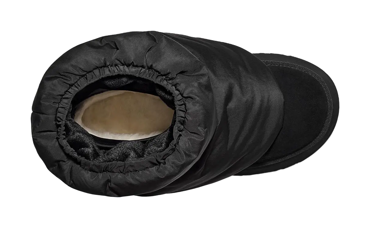 UGG Classic Mini Dipper Puffer Boot Black Womens  vjsneaker.com