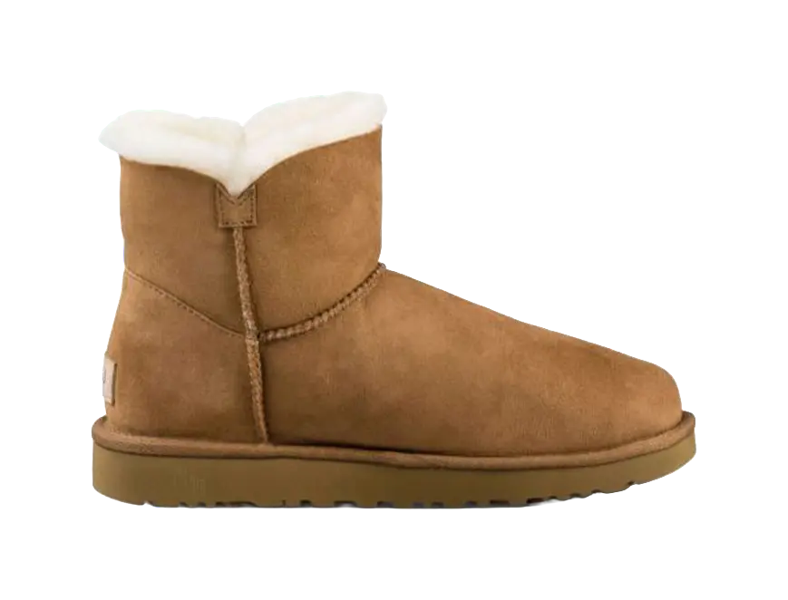 UGG Mini Bailey Button Ii Boot Fleece Lined Womens  vjsneaker.com