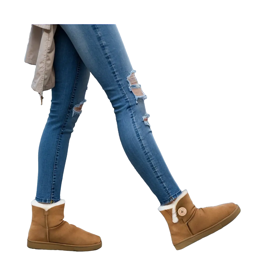 UGG Mini Bailey Button Ii Boot Fleece Lined Womens  vjsneaker.com