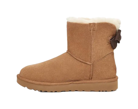 UGG Mini Bailey Suede Bow For Chestnut Womens  vjsneaker.com