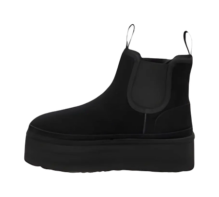 UGG Neumel Platform Chelsea Boot Black Womens  vjsneaker.com