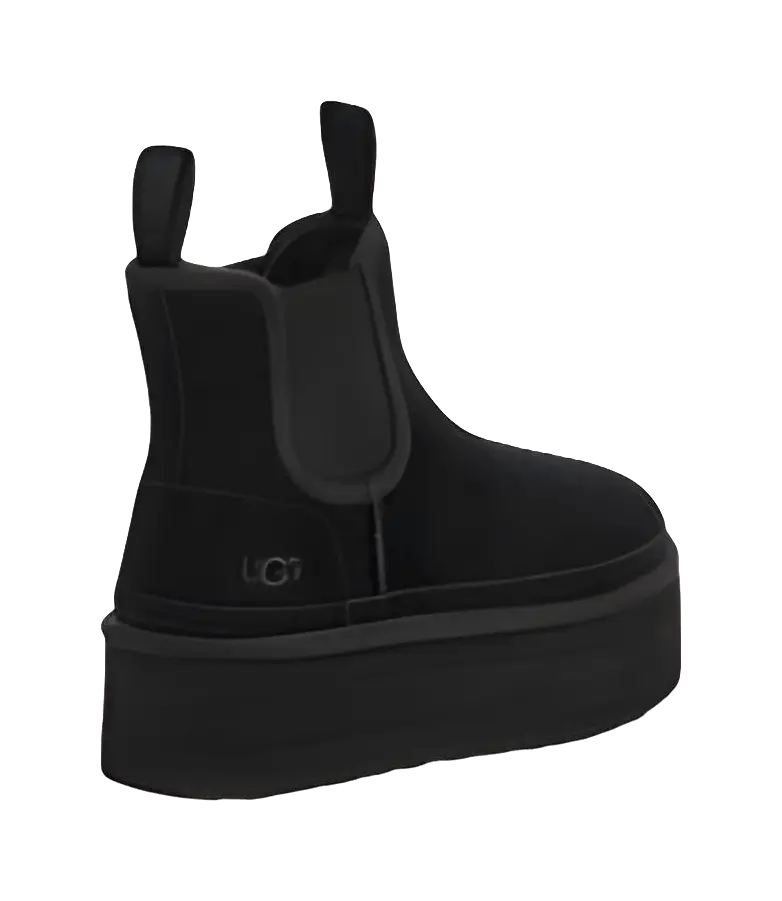 UGG Neumel Platform Chelsea Boot Black Womens  vjsneaker.com