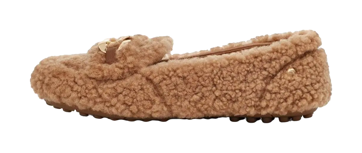 UGG SlipOn Comfortable Loafers Brown Womens  vjsneaker.com