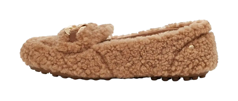 UGG SlipOn Comfortable Loafers Brown Womens  vjsneaker.com