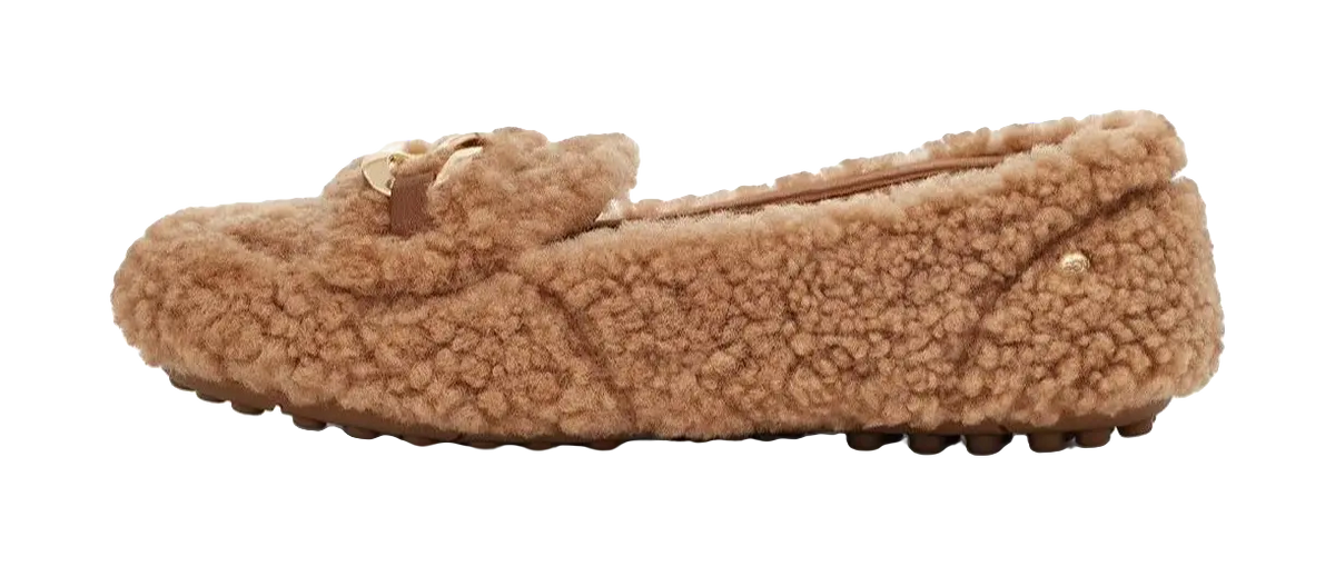 UGG SlipOn Comfortable Loafers Brown Womens  vjsneaker.com