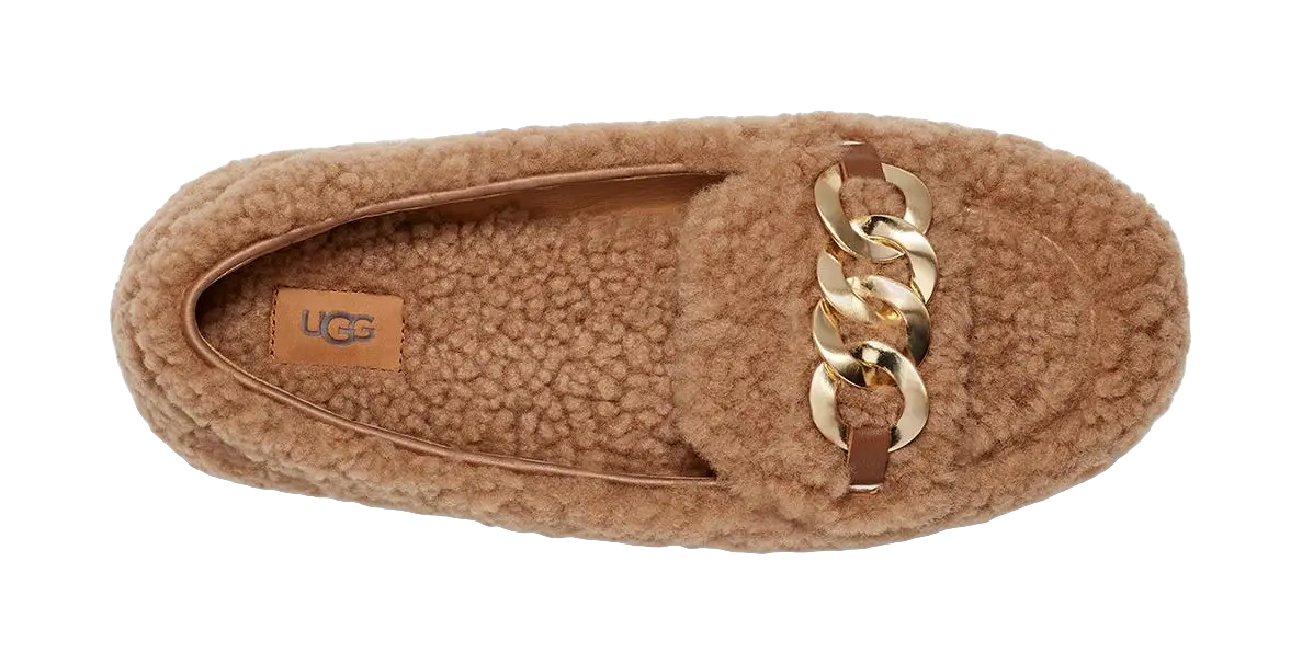 UGG SlipOn Comfortable Loafers Brown Womens  vjsneaker.com