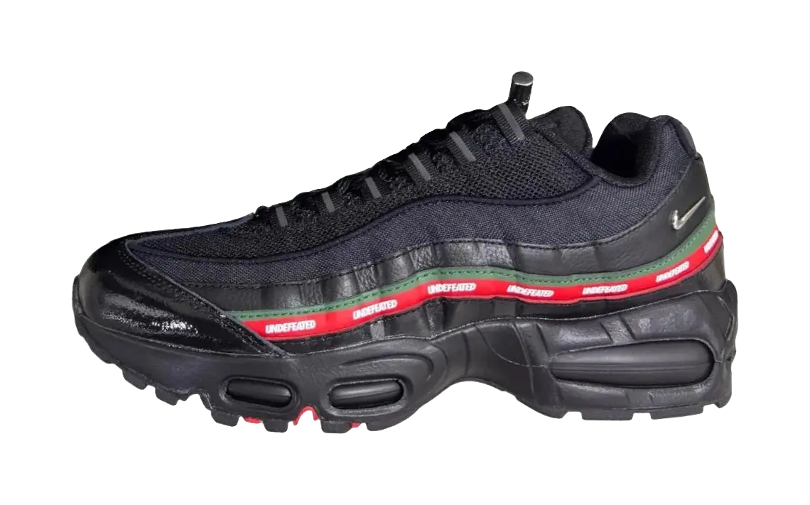 UNDEFEATED x Nike Air Max 95 Running Shoes Unisex Black Red  vjsneaker.com