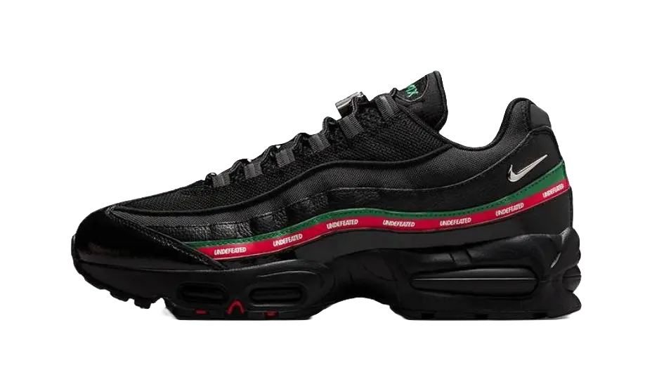 UNDEFEATED x Nike Air Max 95 Running Shoes Unisex Black Red  vjsneaker.com