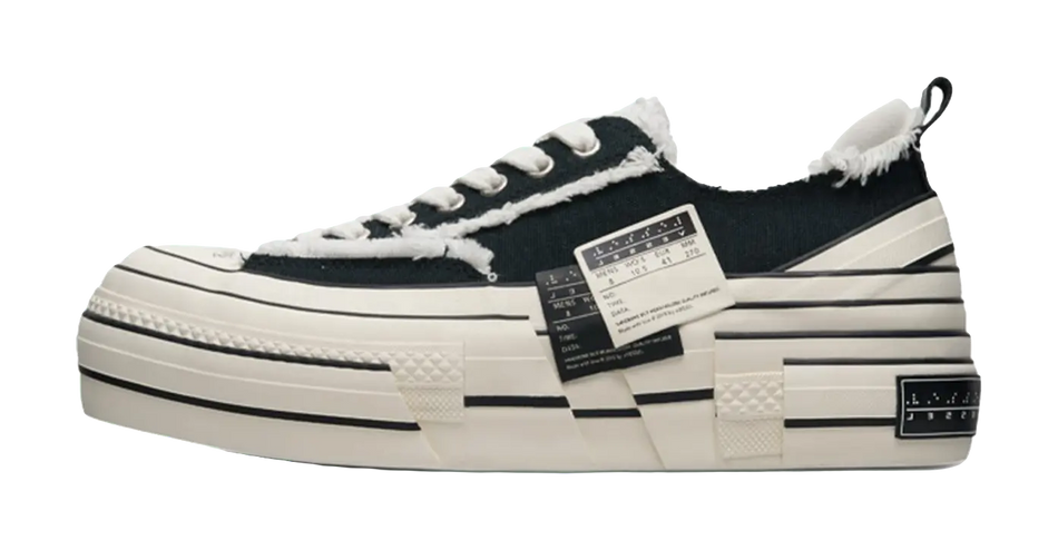 VESSEL Low top Canvas Shoes Unisex Black  VJSNEAKER