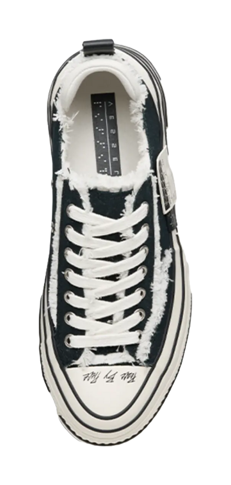 VESSEL Low top Canvas Shoes Unisex Black  VJSNEAKER
