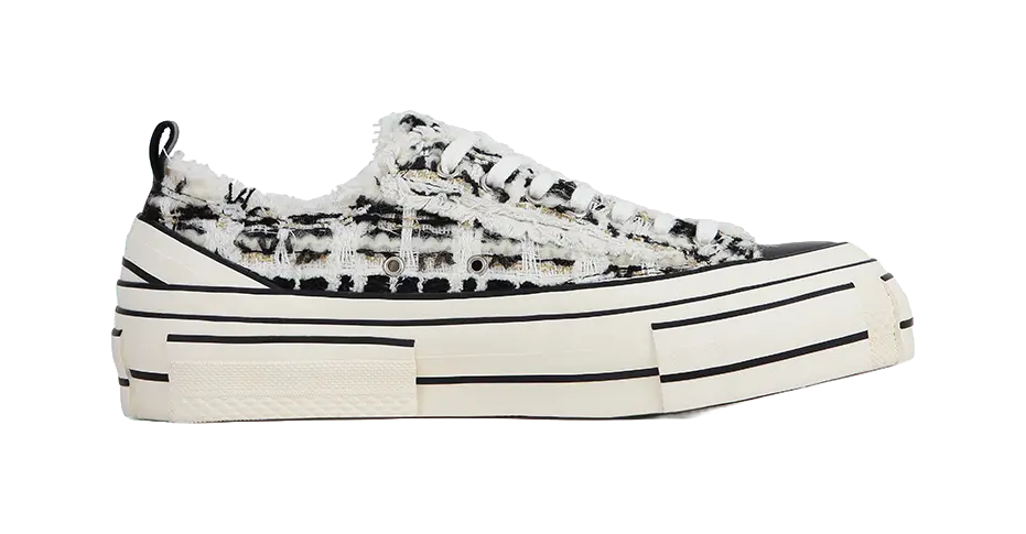 VESSEL Low top Canvas Shoes Unisex Black White  VJSNEAKER