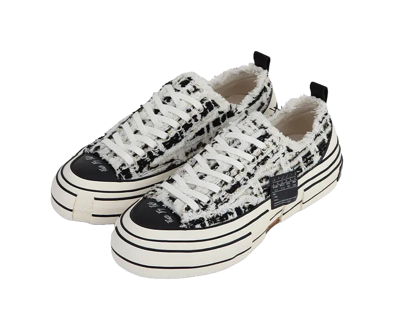 VESSEL Low top Canvas Shoes Unisex Black White  VJSNEAKER