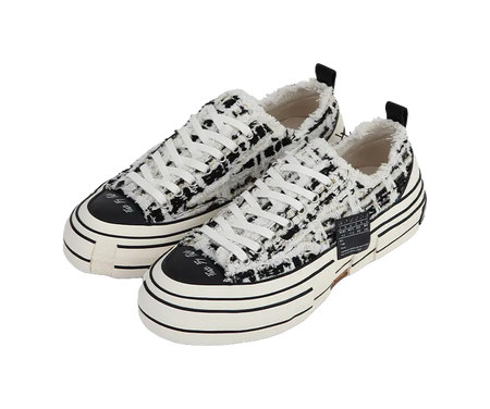 VESSEL Low top Canvas Shoes Unisex Black White  VJSNEAKER