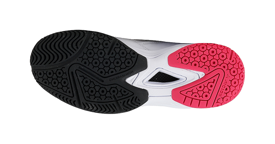 VICTOR 9200 Low-Top Badminton Shoes - Shock Absorption Slip & Abrasion Resistant Unisex White Pink 