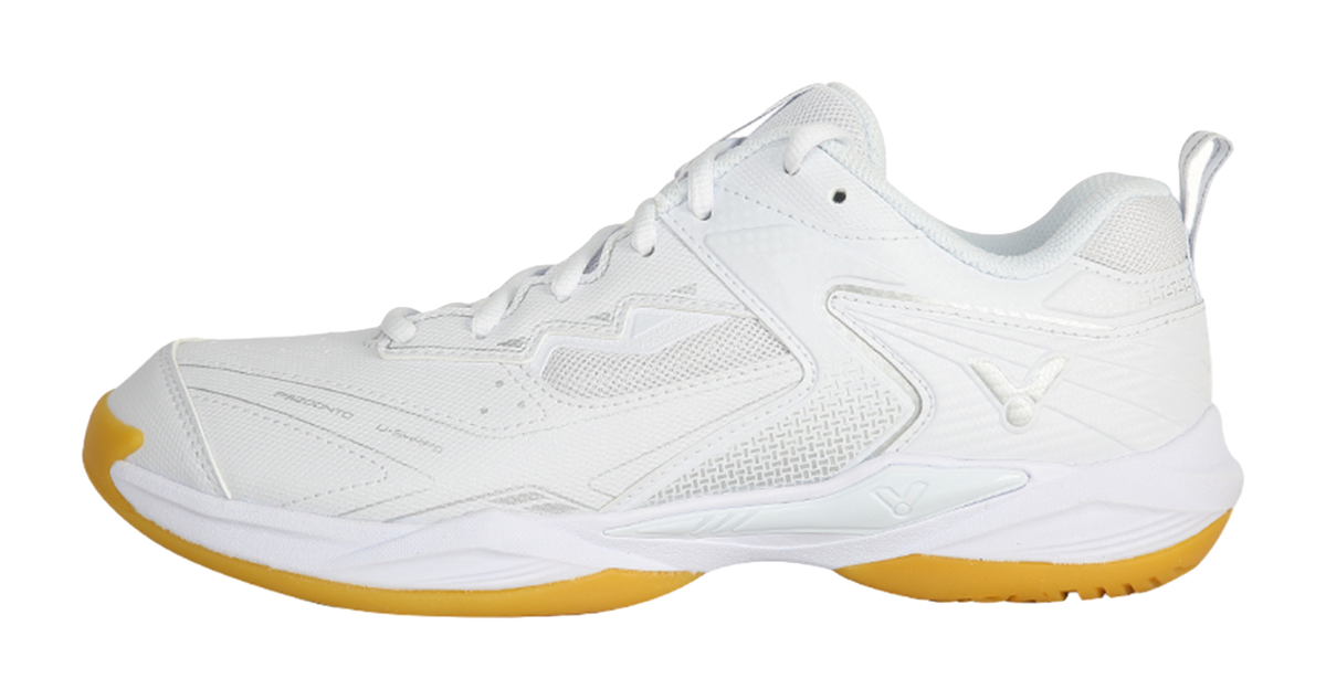 VICTOR Cushioning And Abrasion Resistant Coverage Low Top Badminton Shoes Unisex Pearl White 