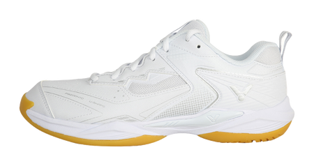 VICTOR Cushioning And Abrasion Resistant Coverage Low Top Badminton Shoes Unisex Pearl White 