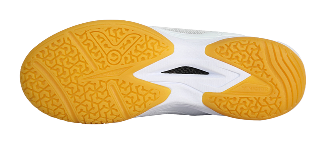 VICTOR Cushioning And Abrasion Resistant Coverage Low Top Badminton Shoes Unisex Pearl White 