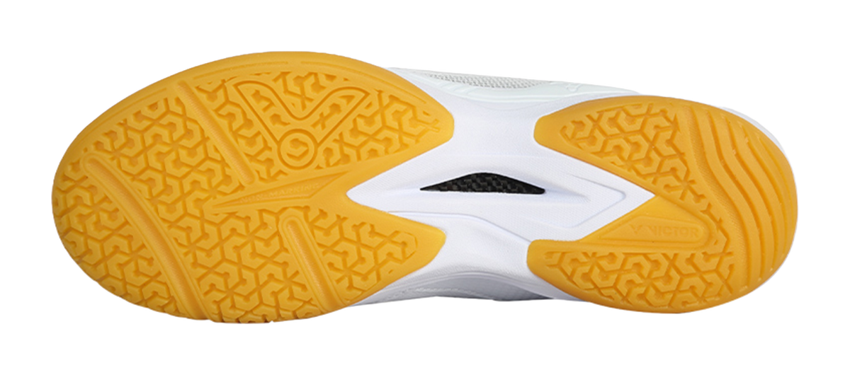 VICTOR Cushioning And Abrasion Resistant Coverage Low Top Badminton Shoes Unisex Pearl White 