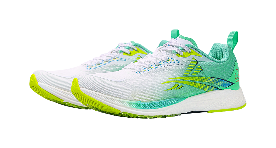 Volanti 911 Dream Lightning Cushioning And Breathable Low Top Running Shoes Unisex White Green 