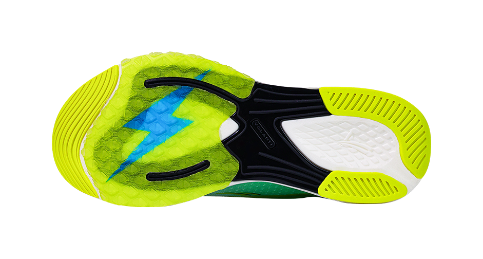 Volanti 911 Dream Lightning Cushioning And Breathable Low Top Running Shoes Unisex White Green 