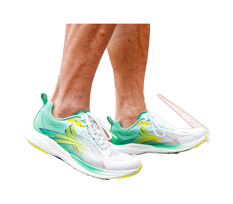 Volanti 911 Dream Lightning Cushioning And Breathable Low Top Running Shoes Unisex White Green 